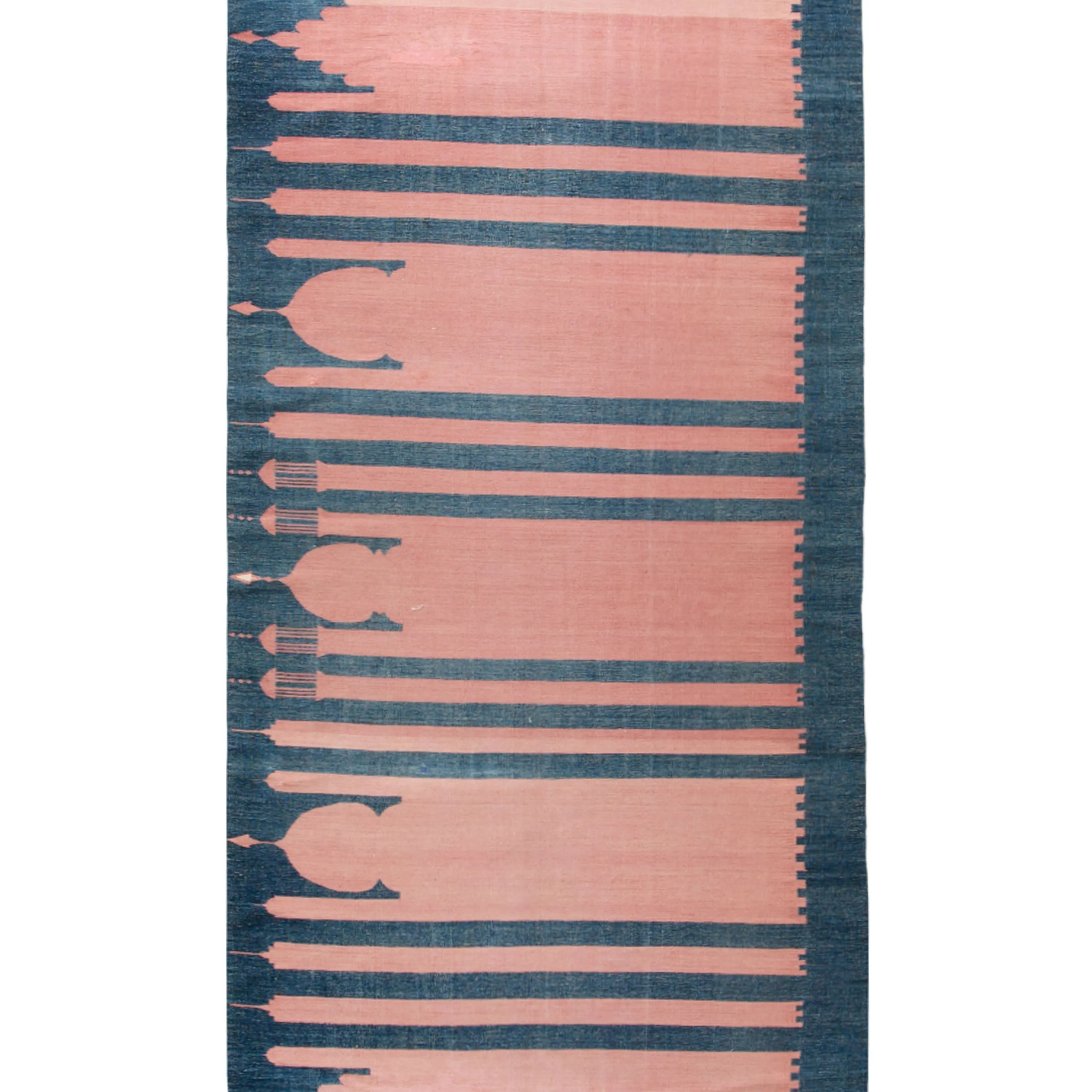 Pink Flatweave Cotton Rug - 3'9" x 23'3"