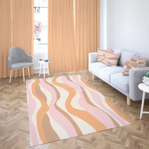 Pink Wavy Rug