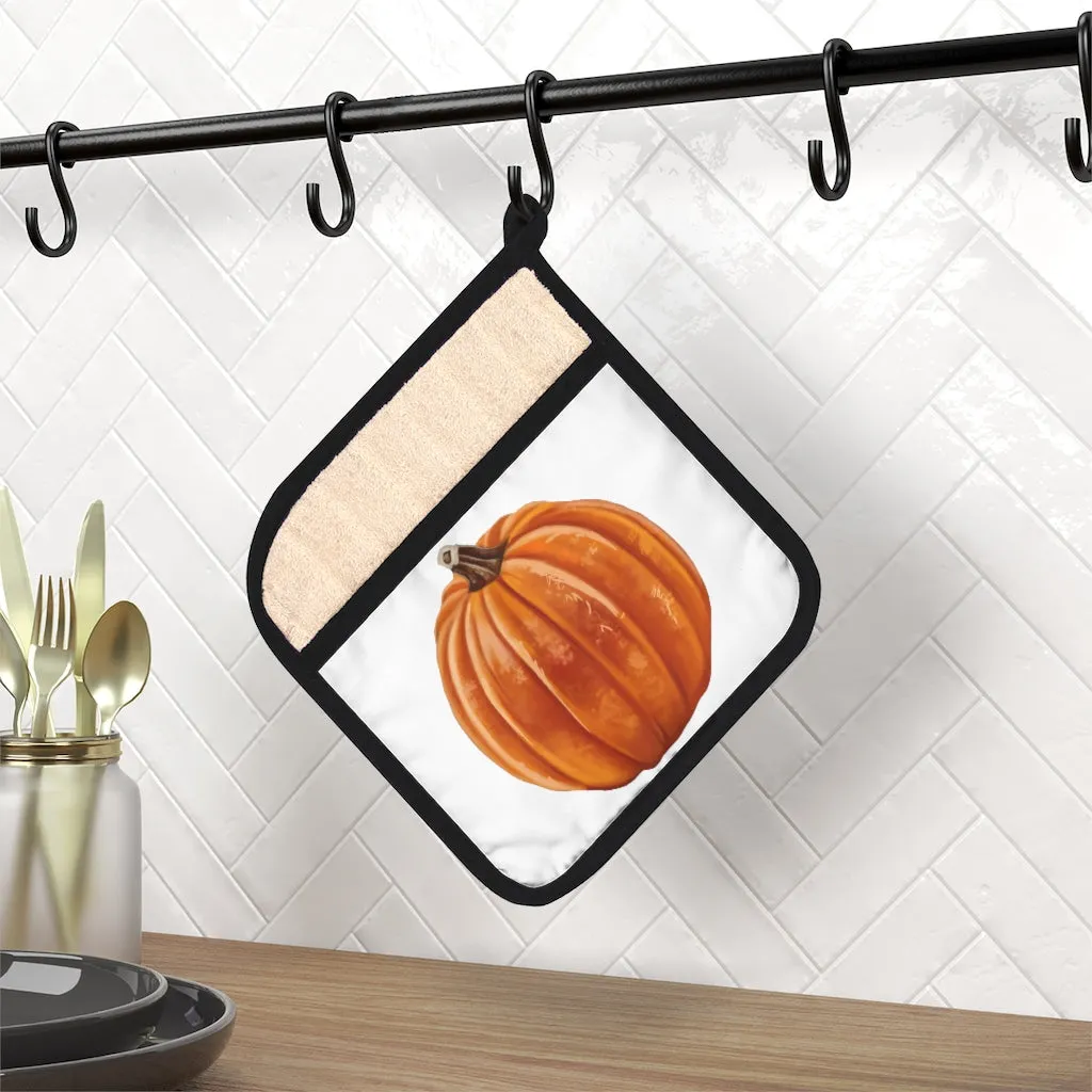 Pumpkin Pot Holder with Pocket
