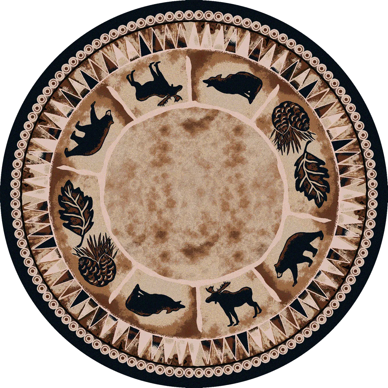 " Northern Wildlife" Western/Lodge Area Rugs - Choose from 6 Sizes!