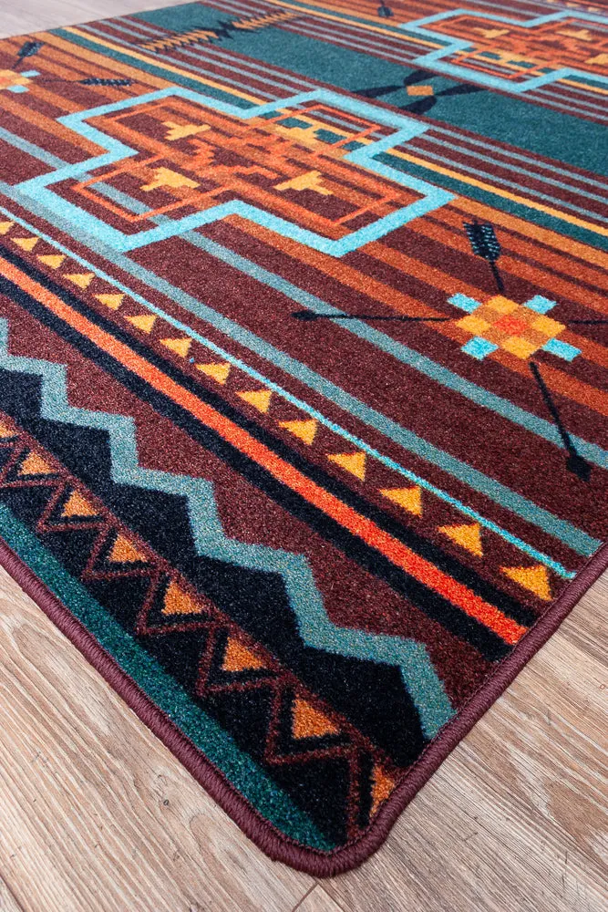 "Brazos - Sunset" Western Area Rugs - Choose from 6 Sizes!