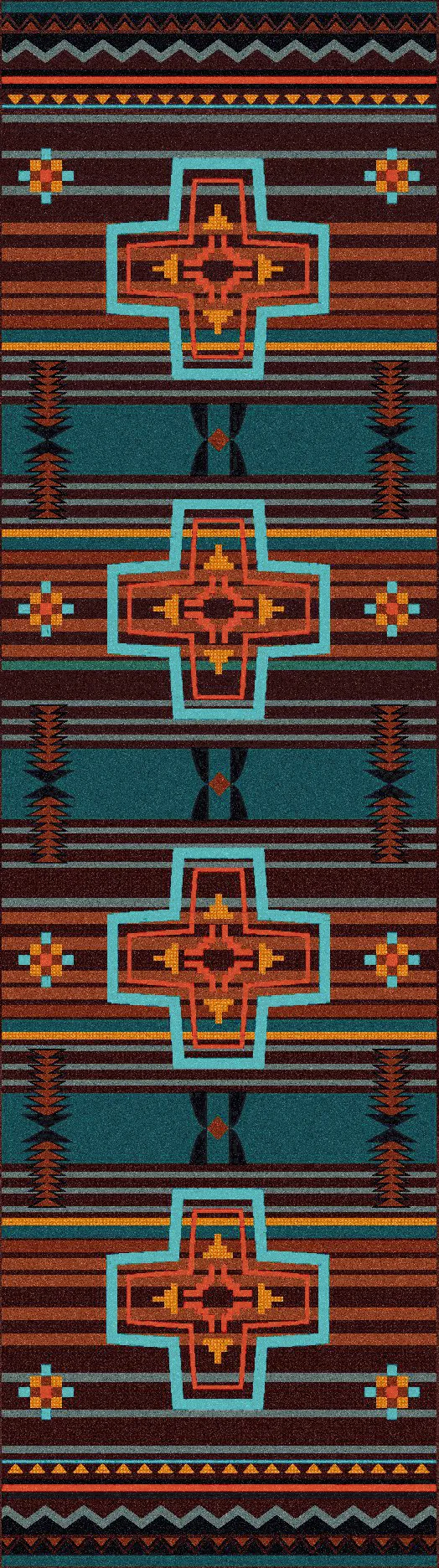 "Brazos - Sunset" Western Area Rugs - Choose from 6 Sizes!
