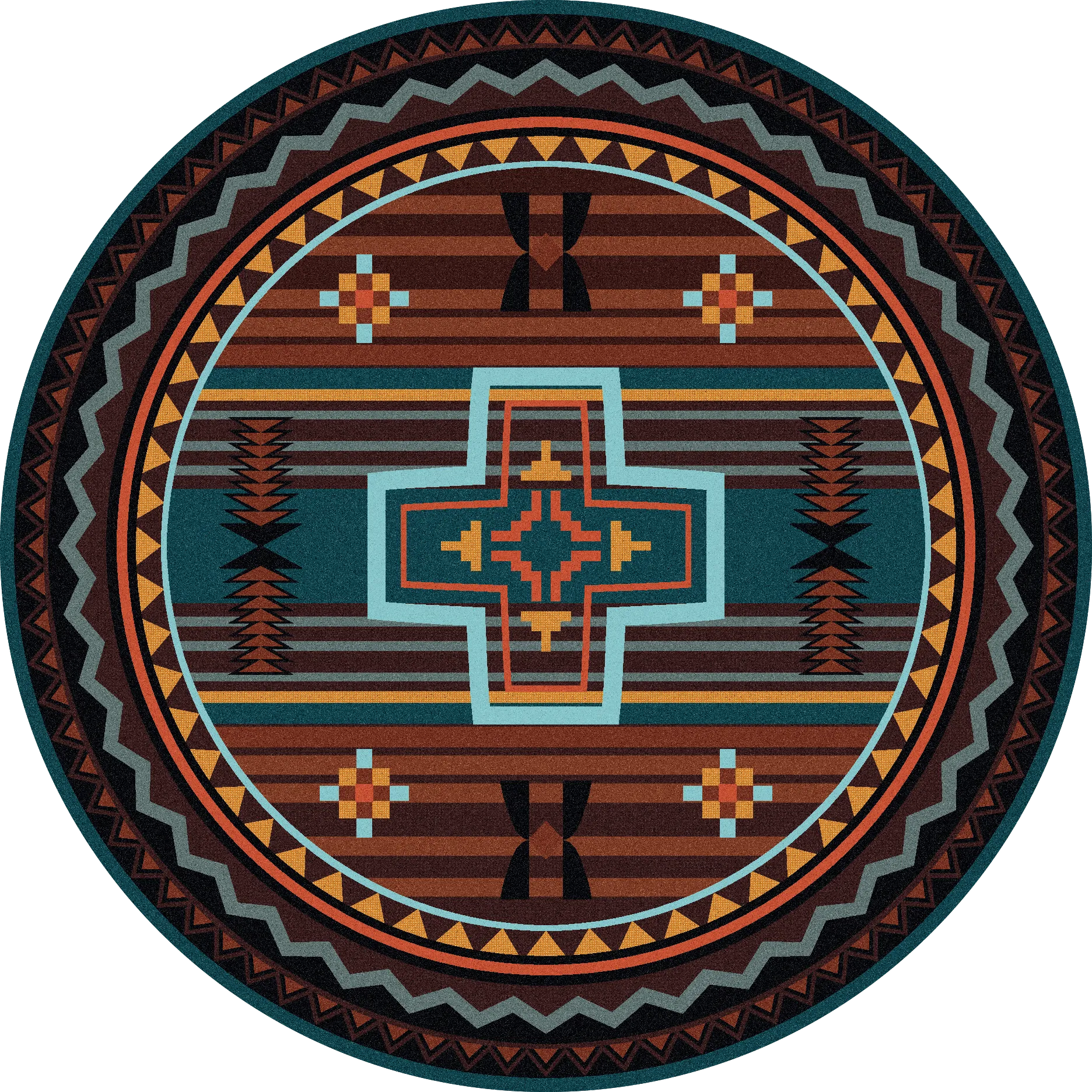 "Brazos - Sunset" Western Area Rugs - Choose from 6 Sizes!