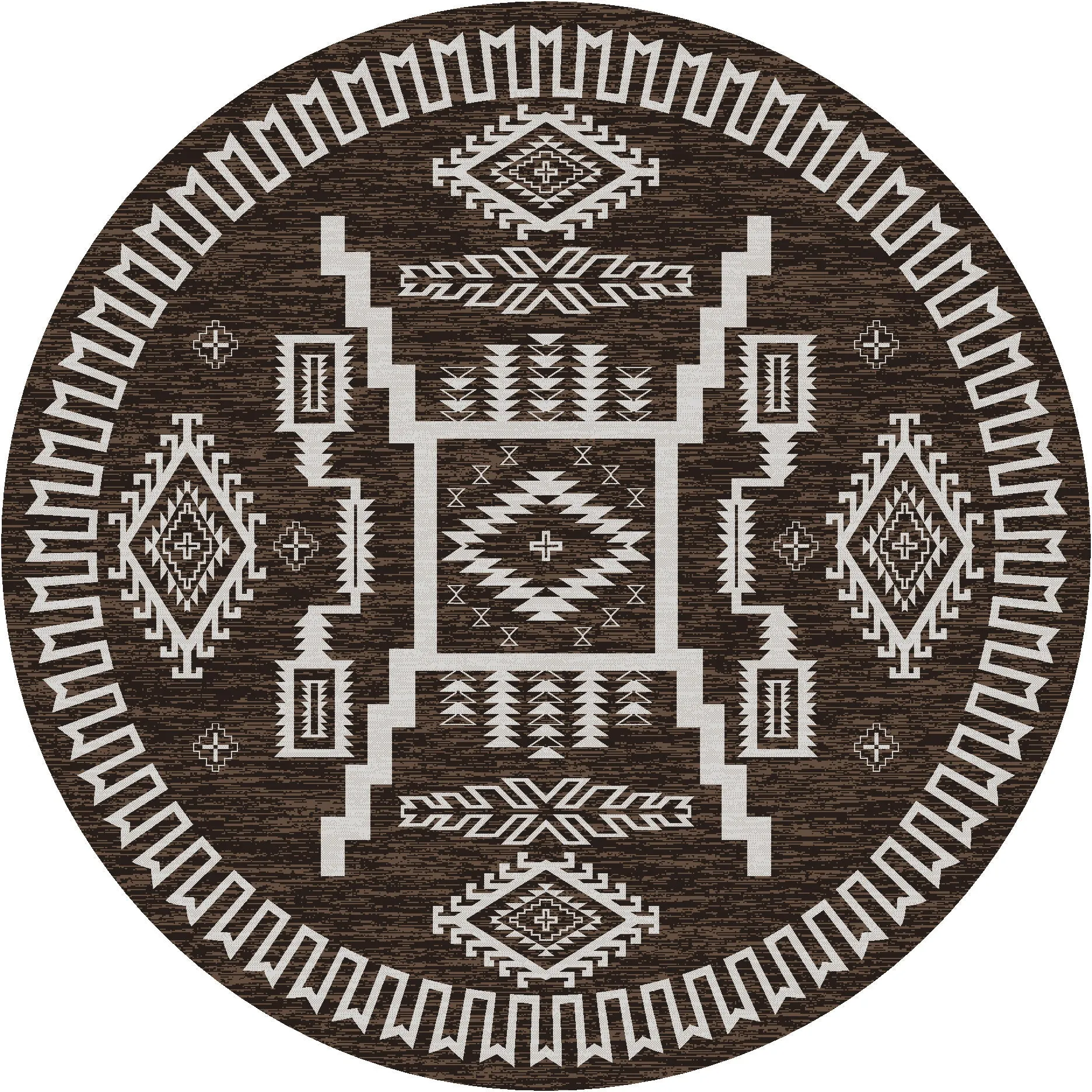 "Cloudburst - Chocolate" Area Rugs - Choose from 6 Sizes!