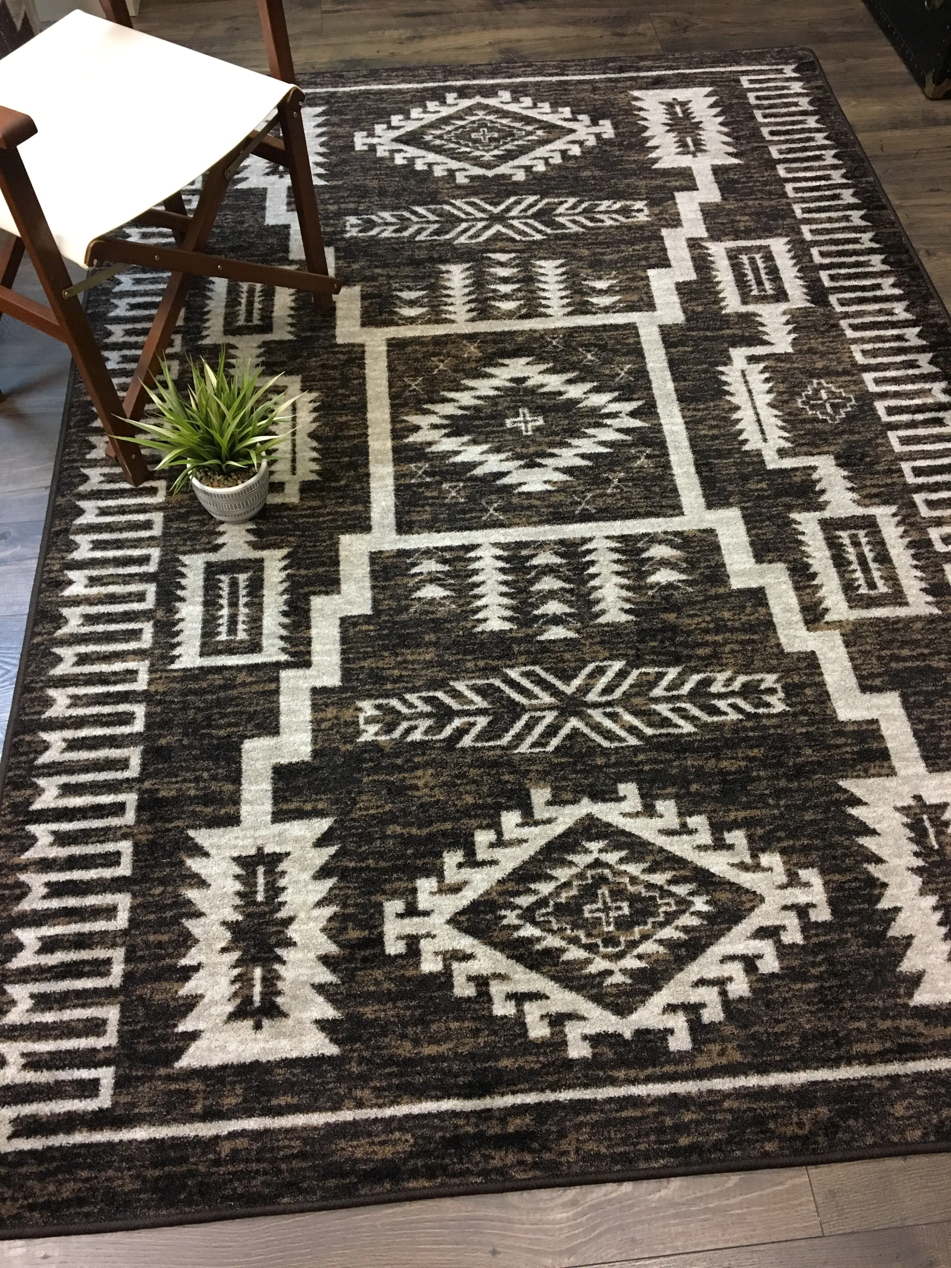 "Cloudburst - Chocolate" Area Rugs - Choose from 6 Sizes!