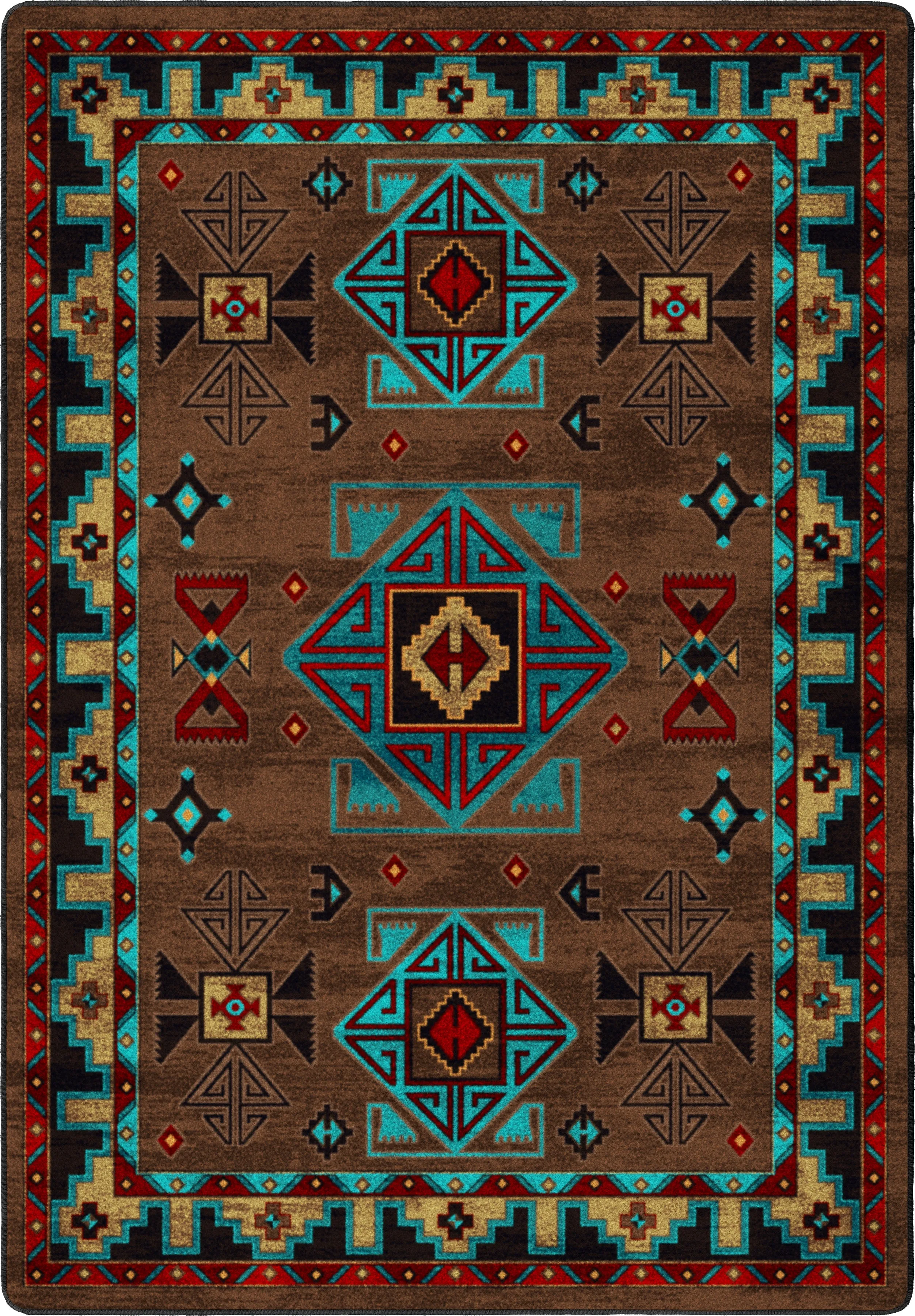 "Desert Diamond - Southwest" Western Area Rugs - Choose from 6 Sizes!