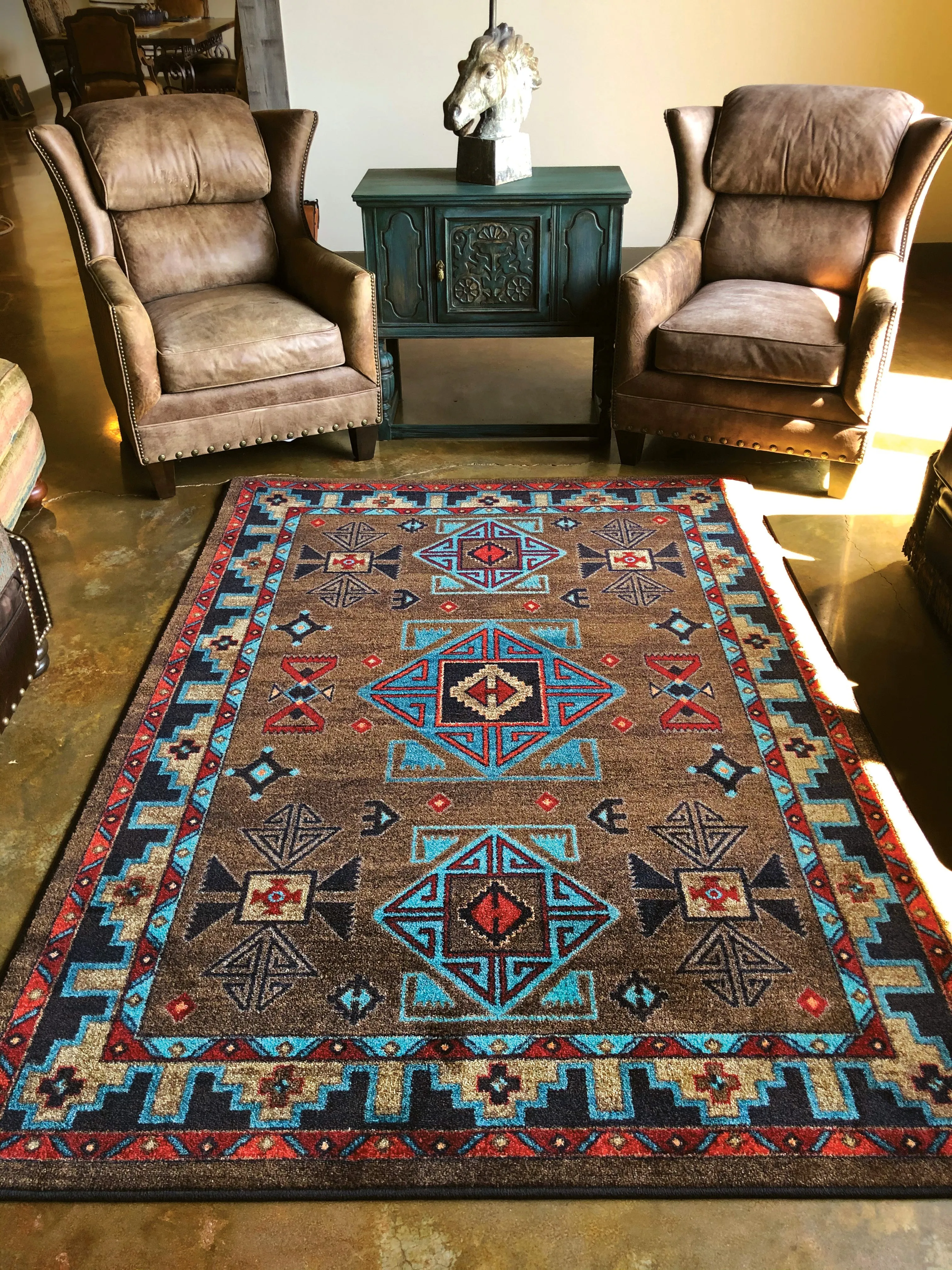 "Desert Diamond - Southwest" Western Area Rugs - Choose from 6 Sizes!