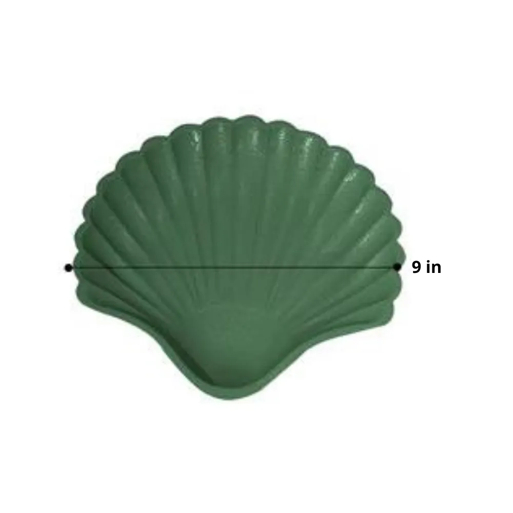 Seashell Painted Wood Dish & Tray