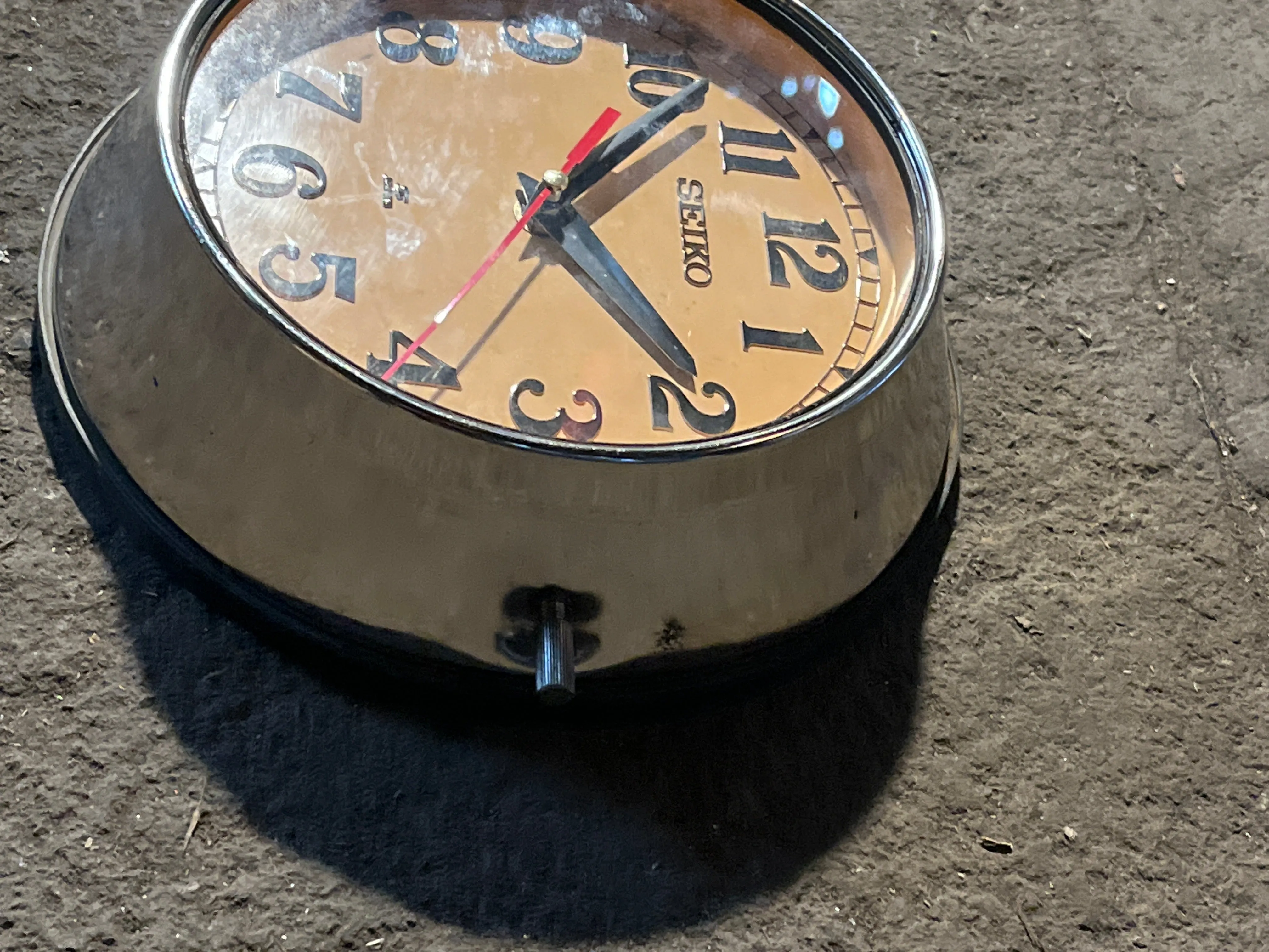 Seiko Salvaged Ships Cabin Clock Polished