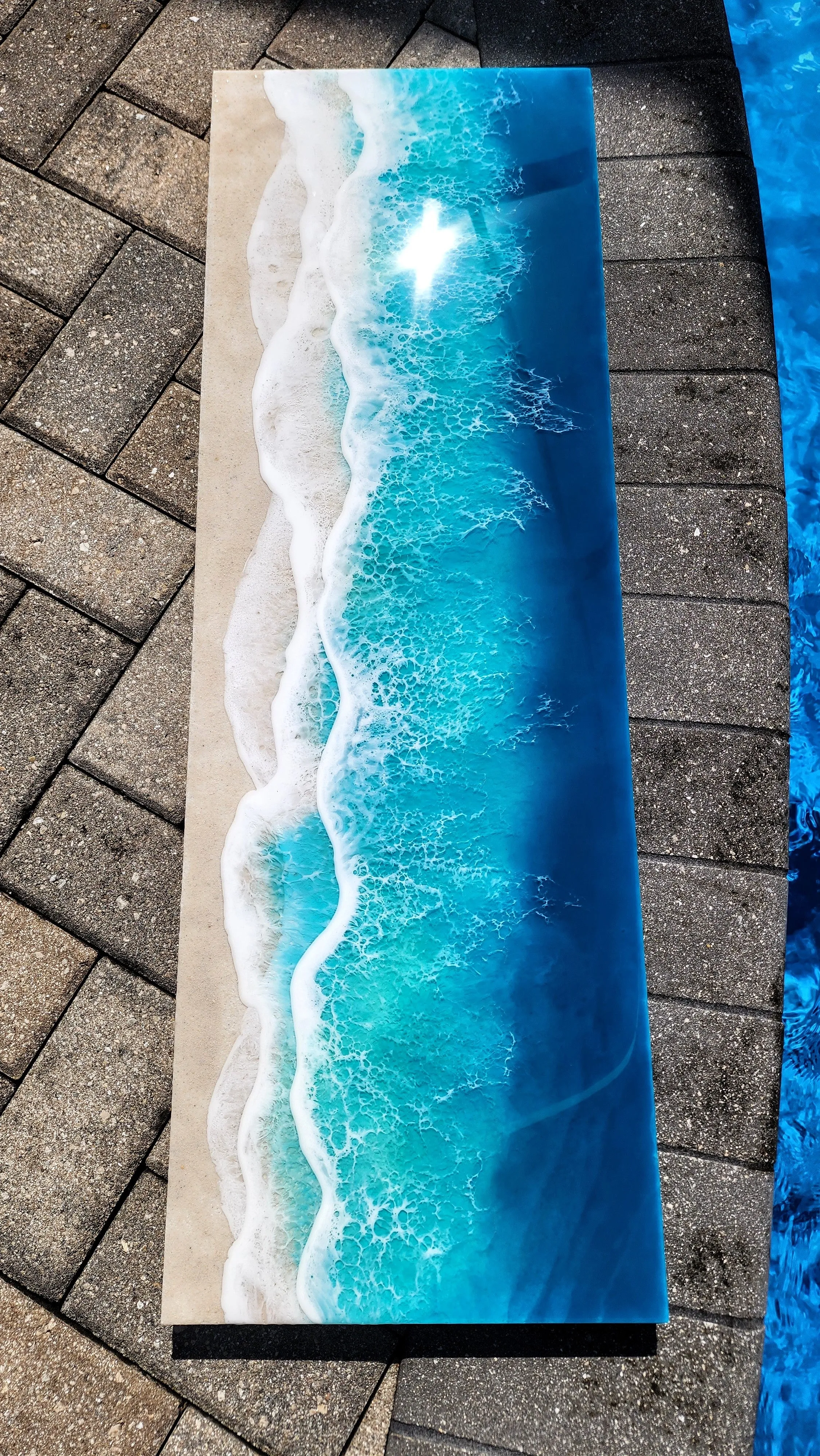 Serene Shoreline Wall Art 12x36