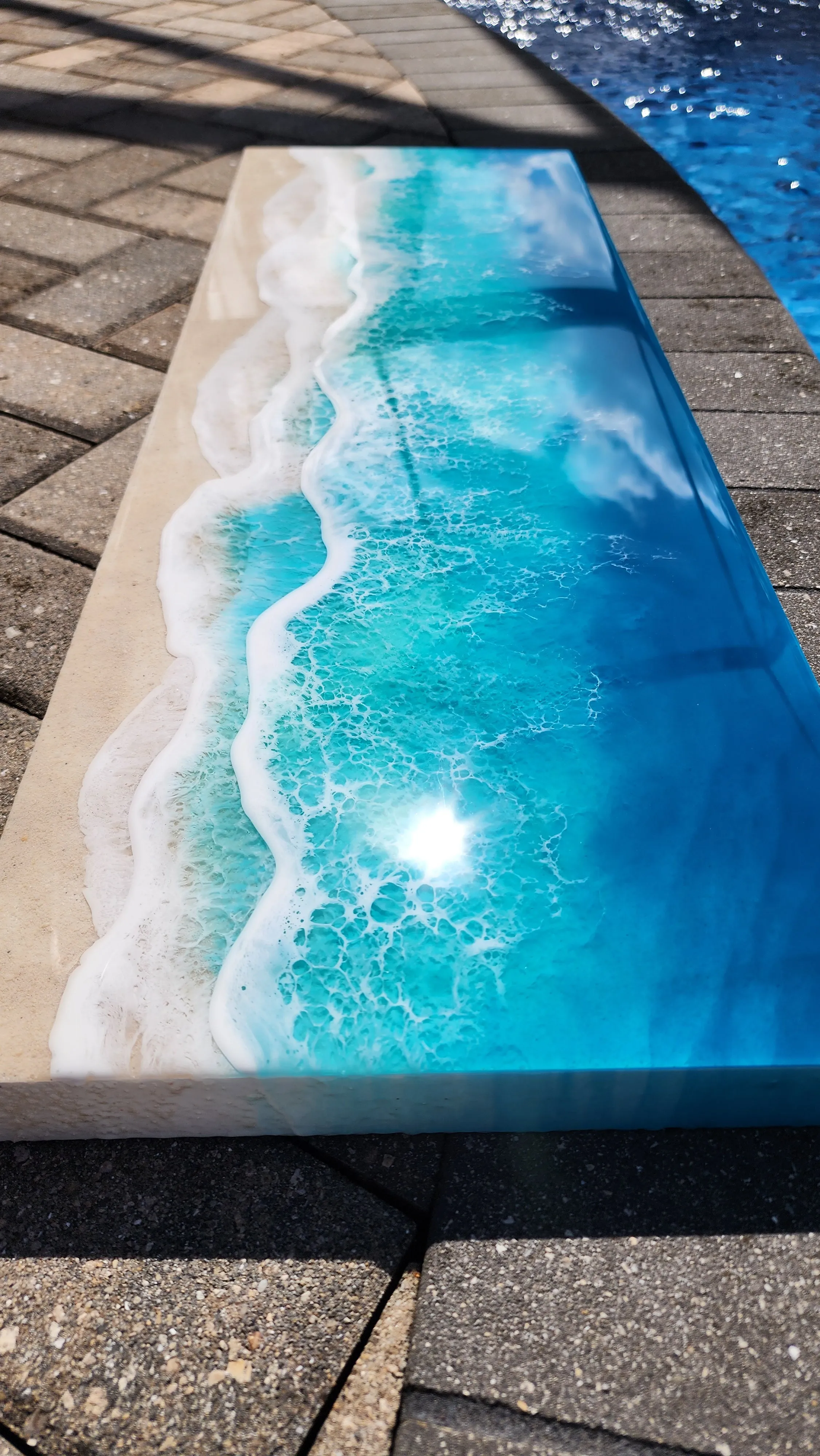 Serene Shoreline Wall Art 12x36