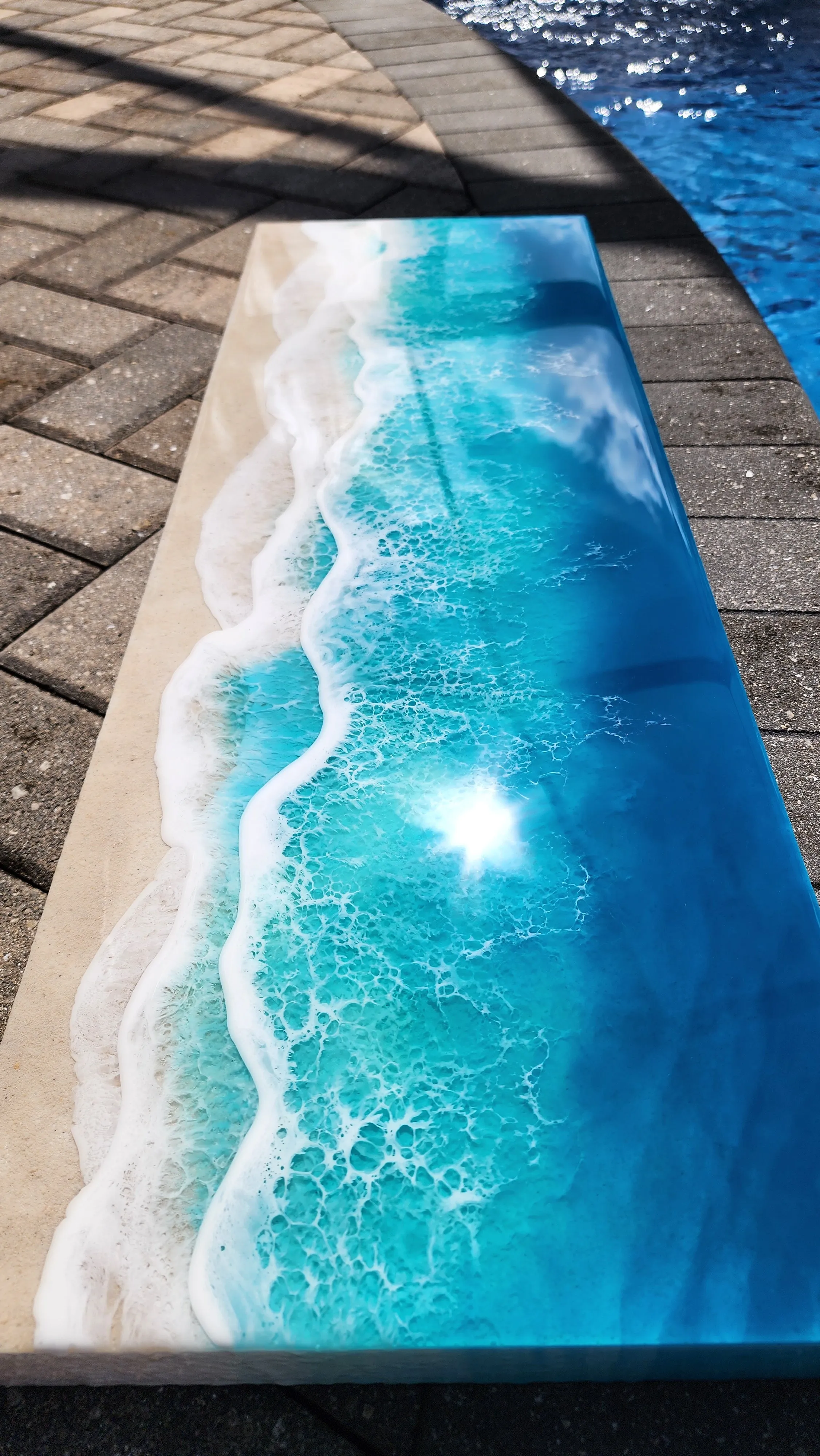 Serene Shoreline Wall Art 12x36