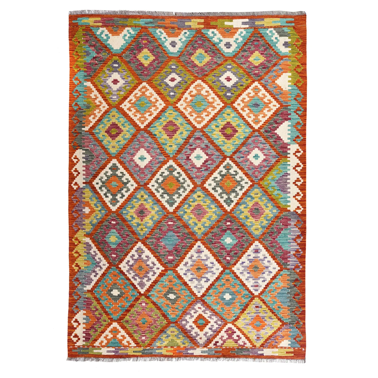 Shirvan Kelim Rug From Pakistan - 244  x 175cm