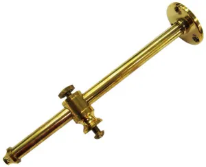 SMOKE SHADE ARM BRASS 6 INCH