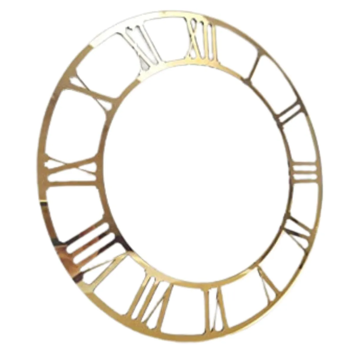 SNOOGG DIY Clock Making kit for Resin Art with 10 Inch Round Wooden Blank 8 inch Gold Acrylic Roman Letters Ring and Clock Movement Mechanism Set of 3 Accessories