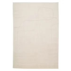 Soft Cream Scribble Rug - Zola