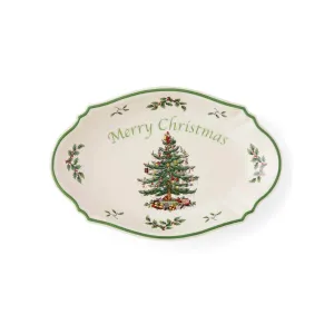 Spode Christmas Tree Merry Christmas Tray 28cm