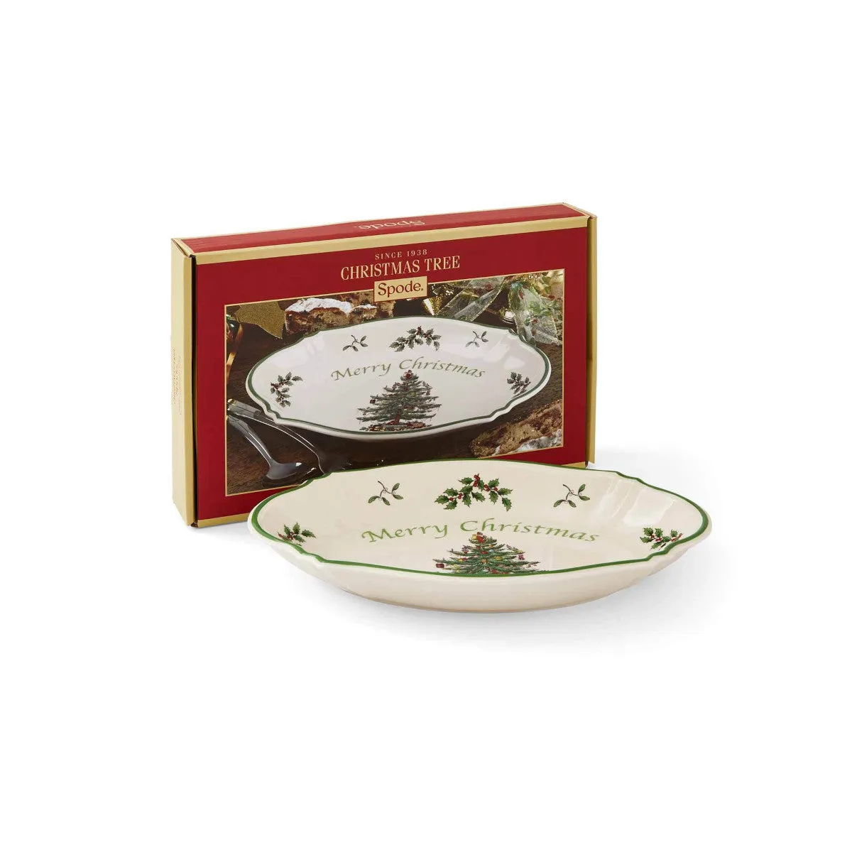 Spode Christmas Tree Merry Christmas Tray 28cm