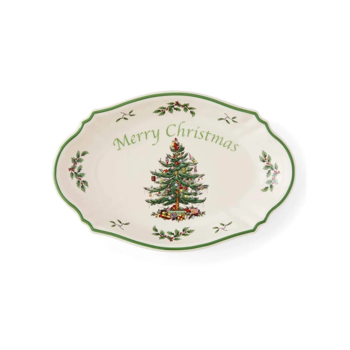 Spode Christmas Tree Merry Christmas Tray 28cm