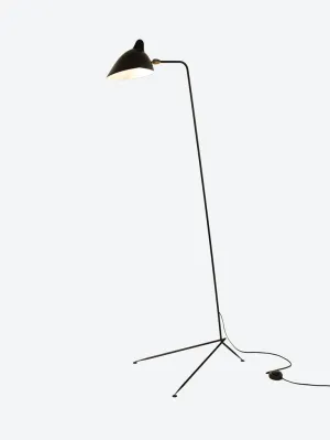 STANDING LAMP ONE ARM BLACK