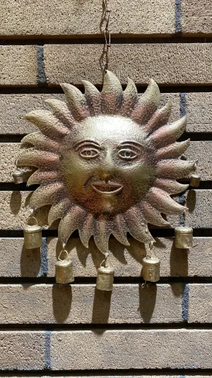 Sun Recyled Brass Bell Windchime (L)