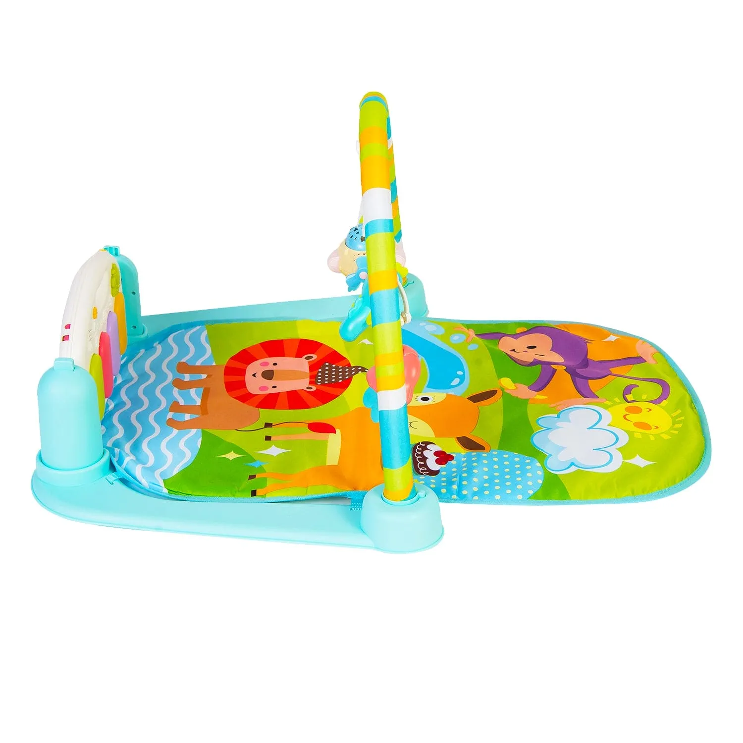 Sunny Zoo Day Multicolour Piano Activity Gym