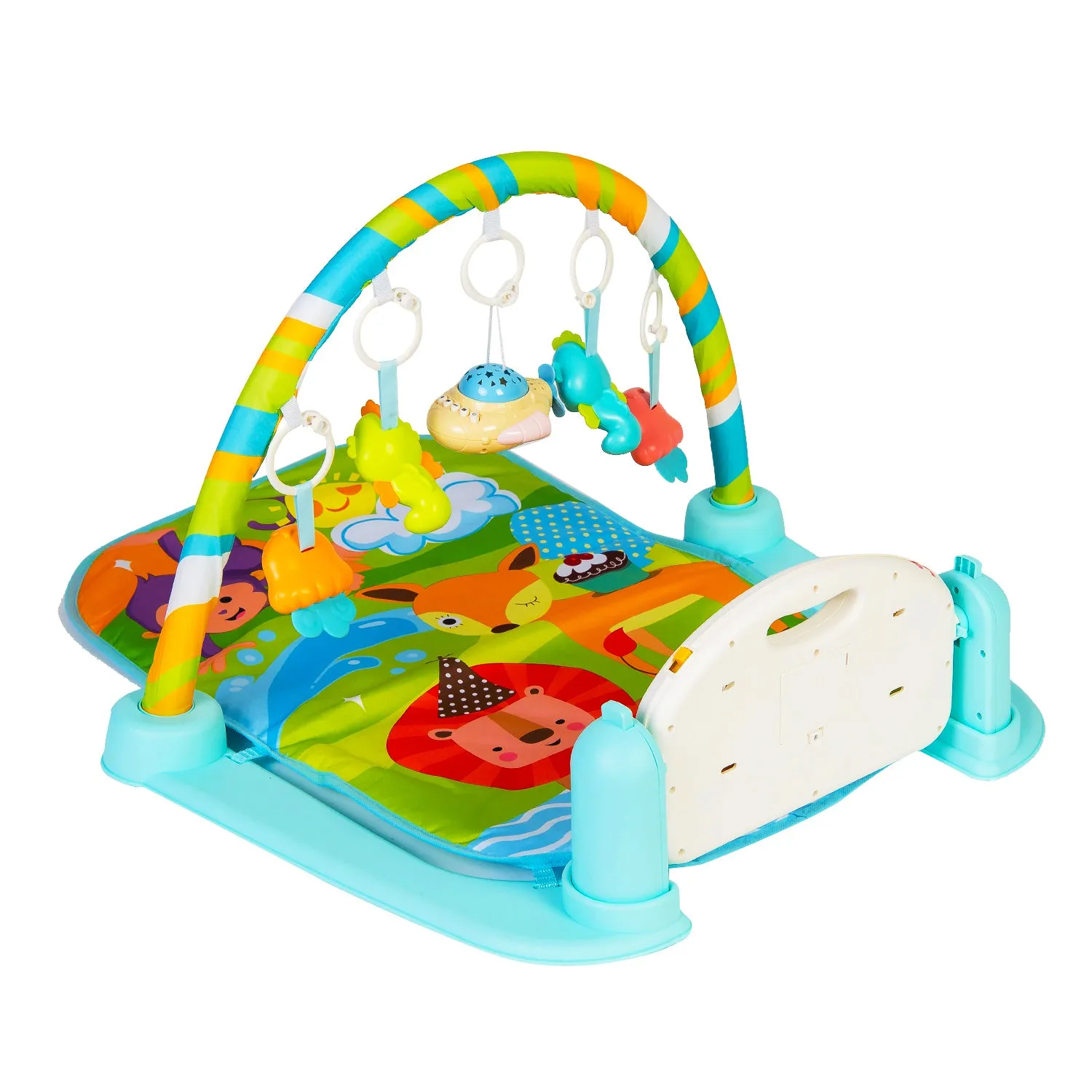 Sunny Zoo Day Multicolour Piano Activity Gym