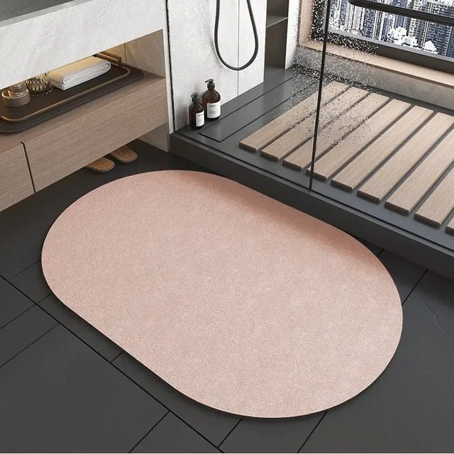 Super Absorbent Non-Slip Diatom Mud Bath Mat