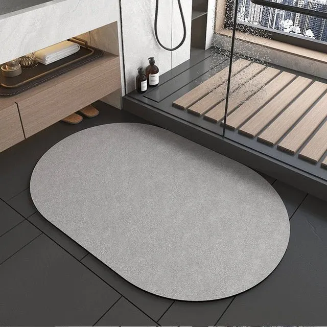 Super Absorbent Non-Slip Diatom Mud Bath Mat
