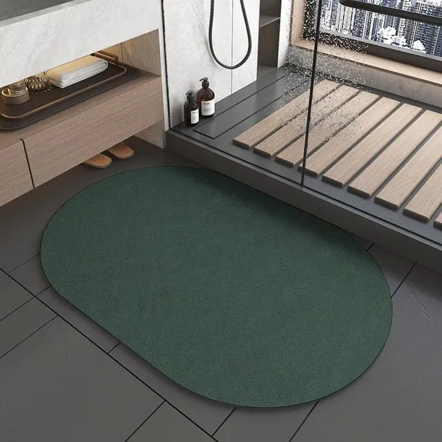 Super Absorbent Non-Slip Diatom Mud Bath Mat