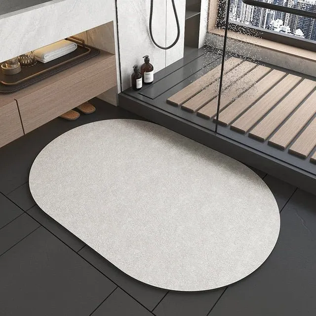 Super Absorbent Non-Slip Diatom Mud Bath Mat
