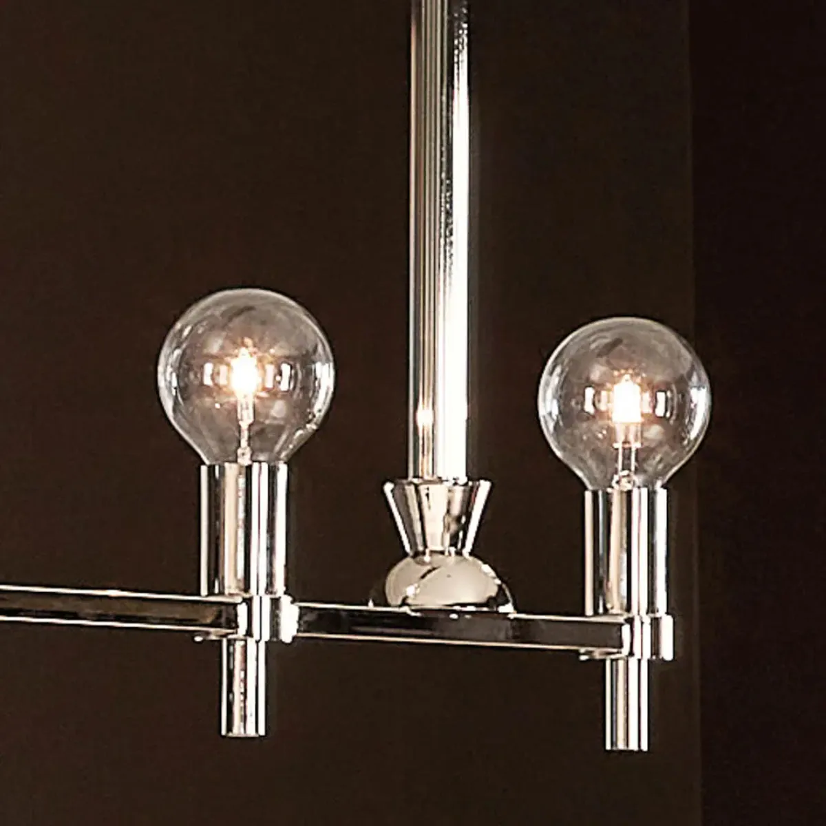 Torvee 41" 5-Light Linear Chandelier, Polished Nickel Finish