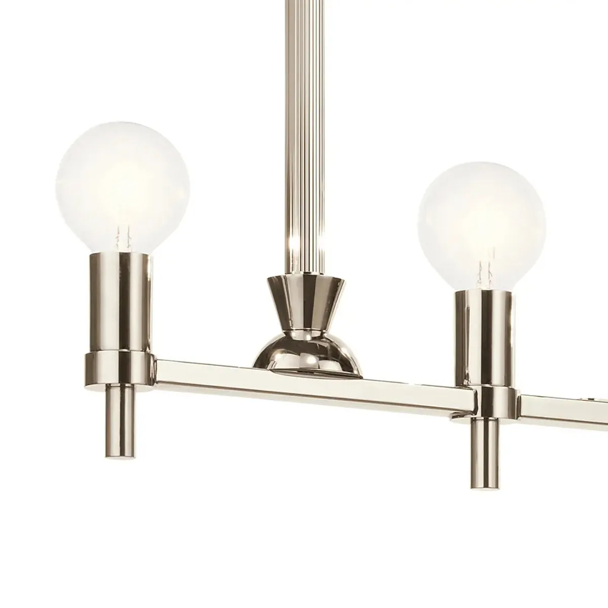 Torvee 41" 5-Light Linear Chandelier, Polished Nickel Finish