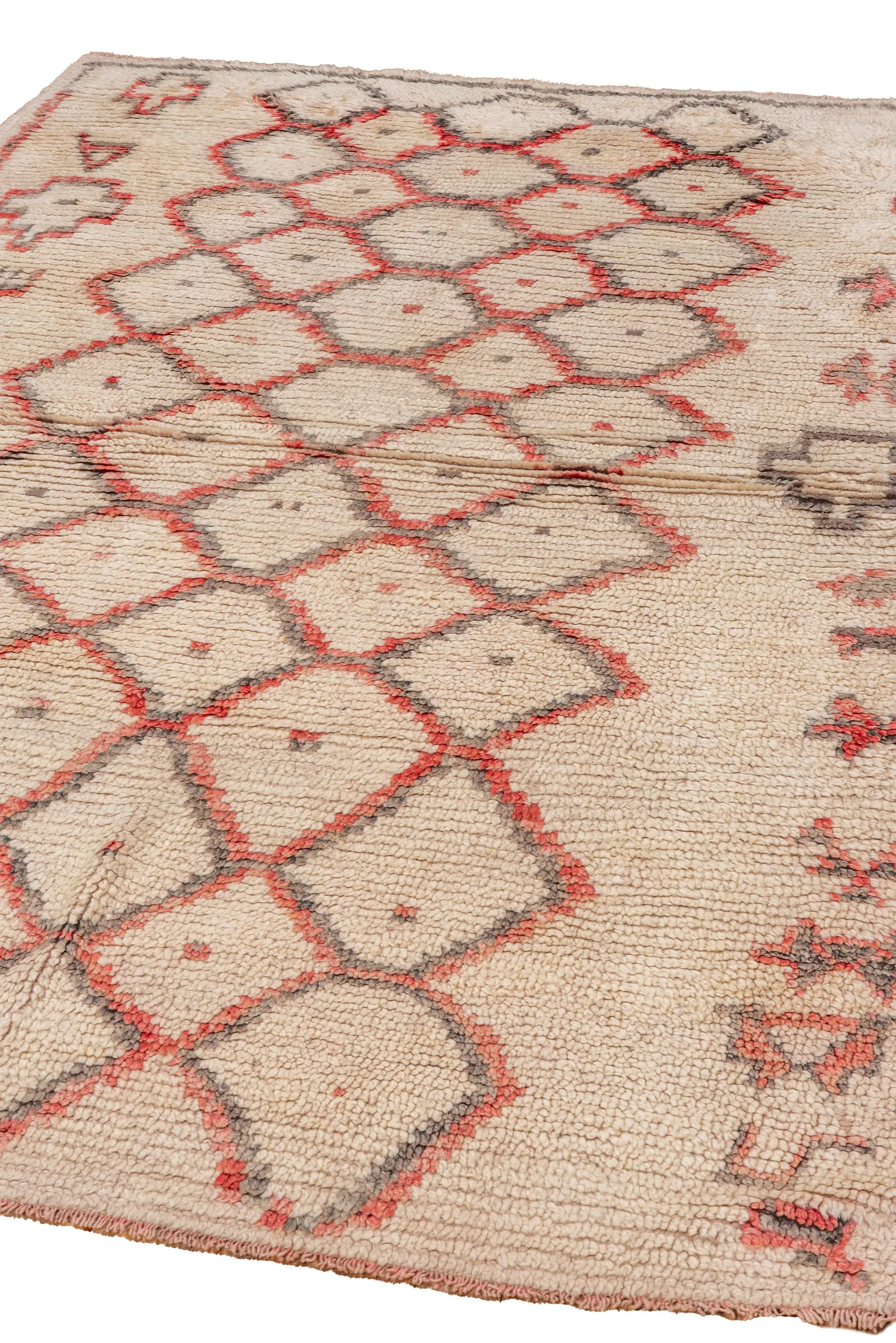 Vintage Moroccan Beni Rug - 4’10 x 6’10