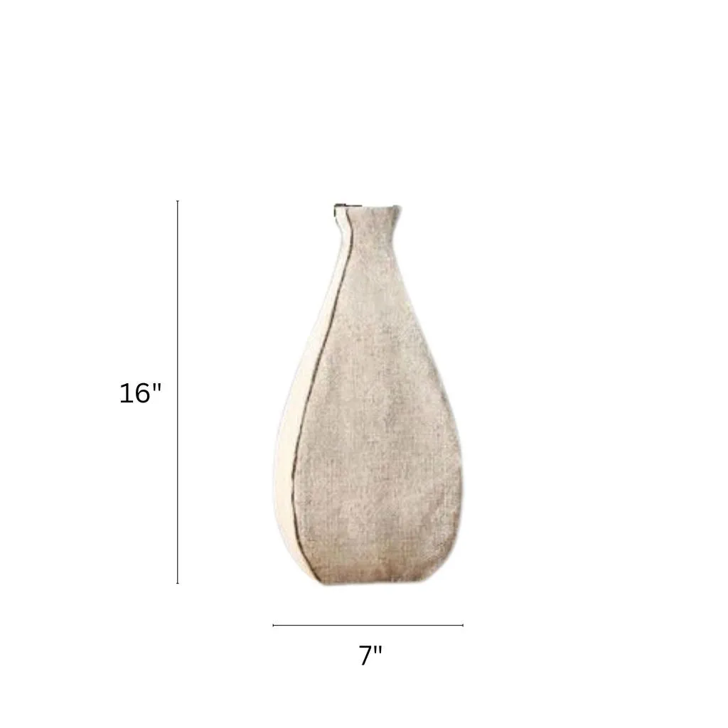 White Textured Polyresin Vase | Polyresin Modern Vase | Textured Vase | Design Vase | Home Decor