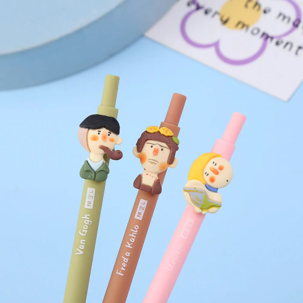 X 22529 FAMOUS ART PAINTINGS RETRACTABLE GEL PEN-DISCONTINUED