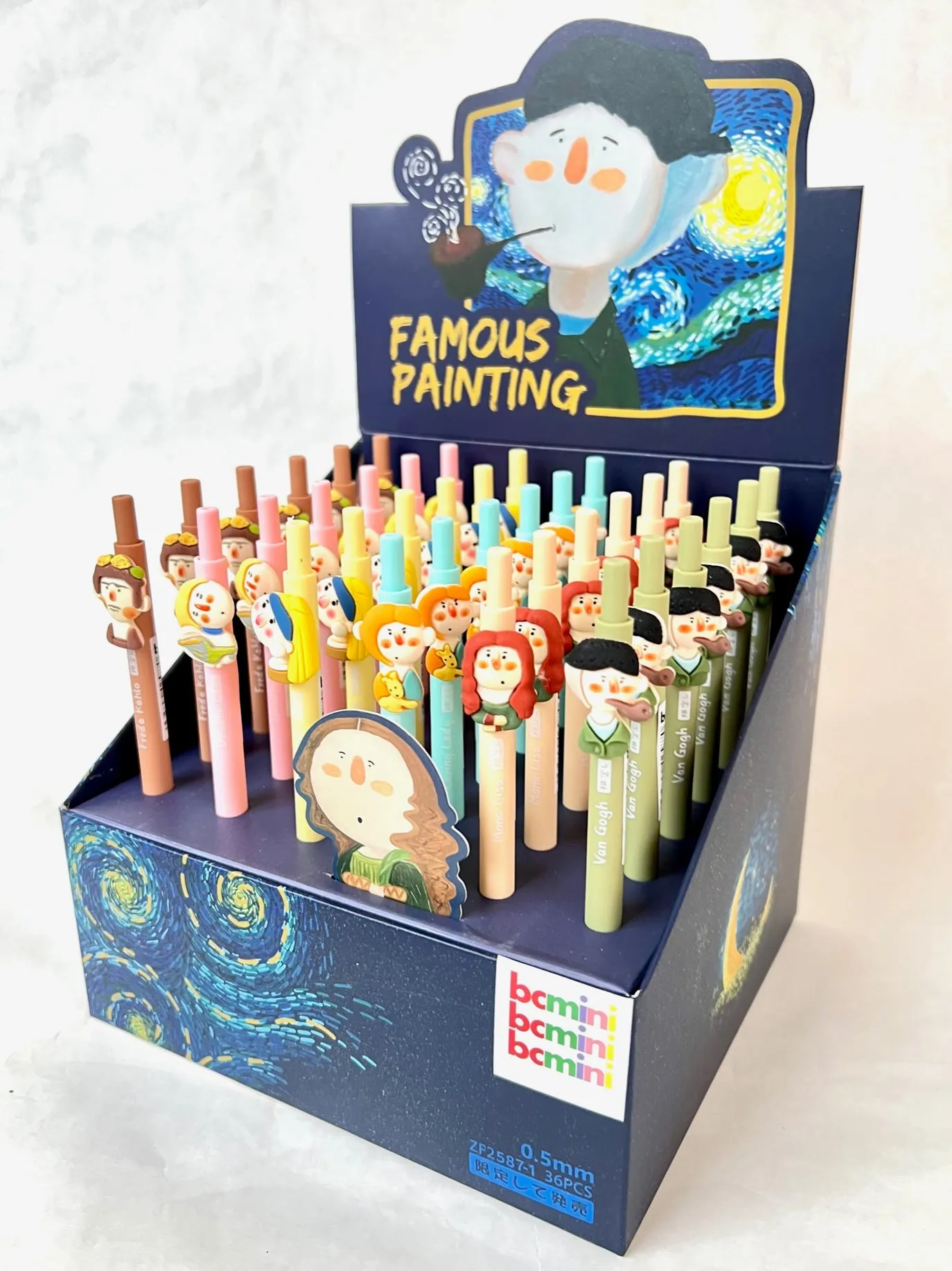 X 22529 FAMOUS ART PAINTINGS RETRACTABLE GEL PEN-DISCONTINUED