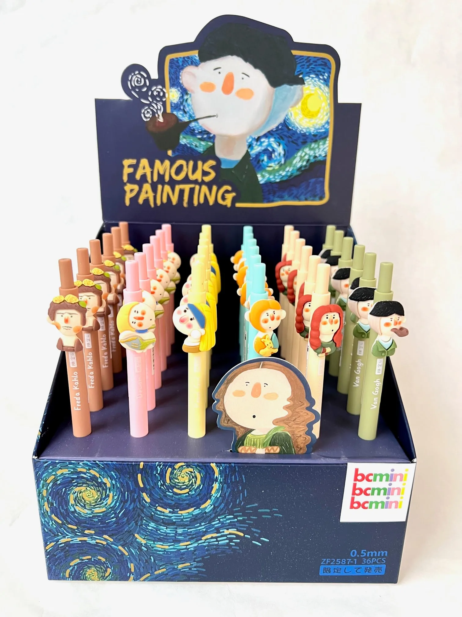 X 22529 FAMOUS ART PAINTINGS RETRACTABLE GEL PEN-DISCONTINUED