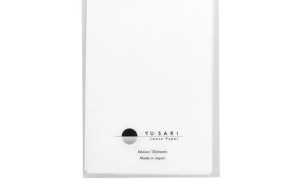 Yu-Sari Loose Paper - A6 - Blank - 30 Sheets